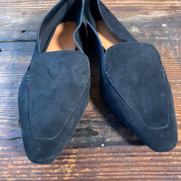 ASOS DESIGN Miley suede point toe loafers in black size 6 never worn - Picture 4 of 8